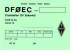 QSL-Karte DF0EC von 1979 in grün